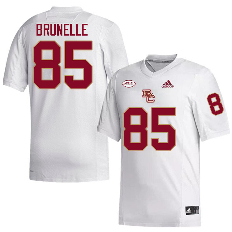 Boston College Eagles #85 Jay Brunelle College Football Jerseys Stitched-White